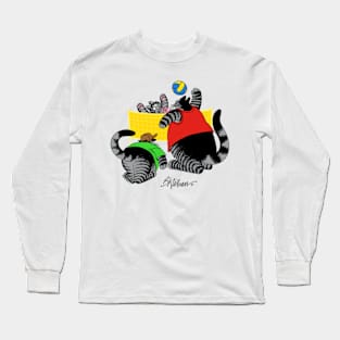 B kliban cat- cat plays volleyball Long Sleeve T-Shirt